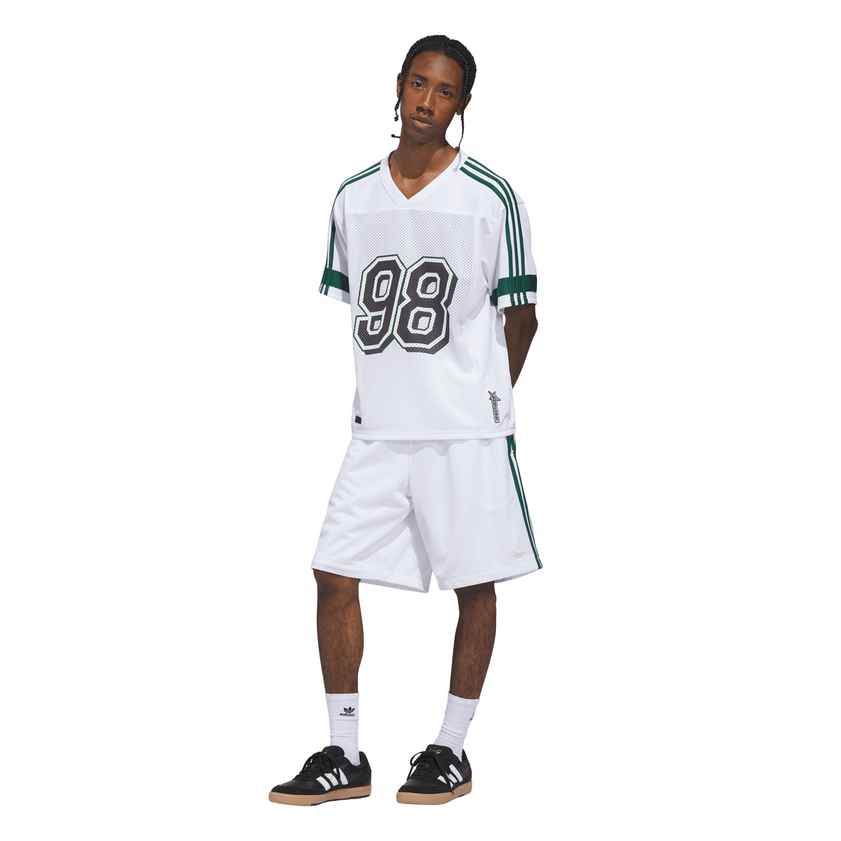 Adidas Skateboarding Tyshawn White/Matte Gold/Collegiate Green Basketball Shorts