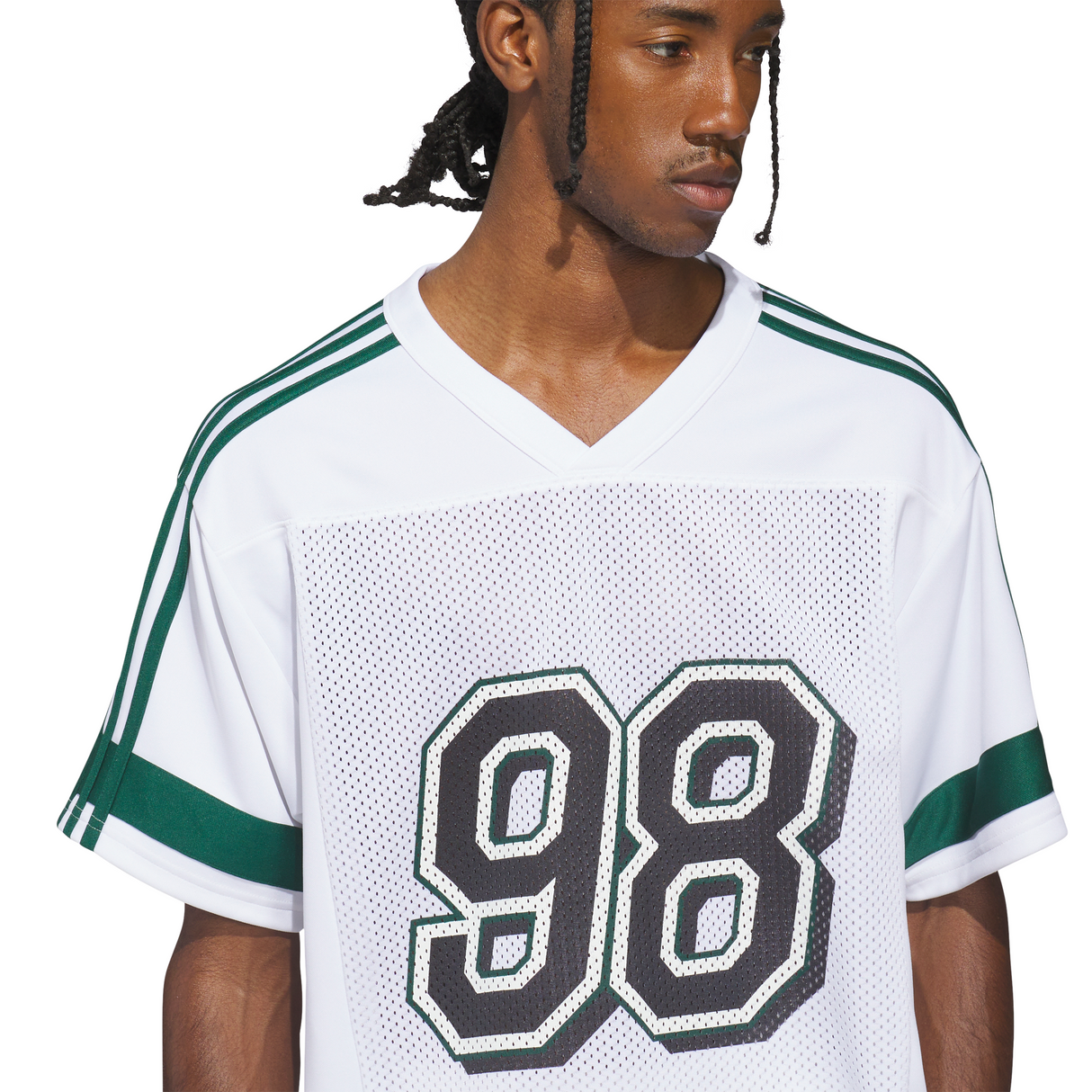 Adidas Skateboarding Tyshawn White/Ice Gold Metallic/Collegiate Green Football Jersey