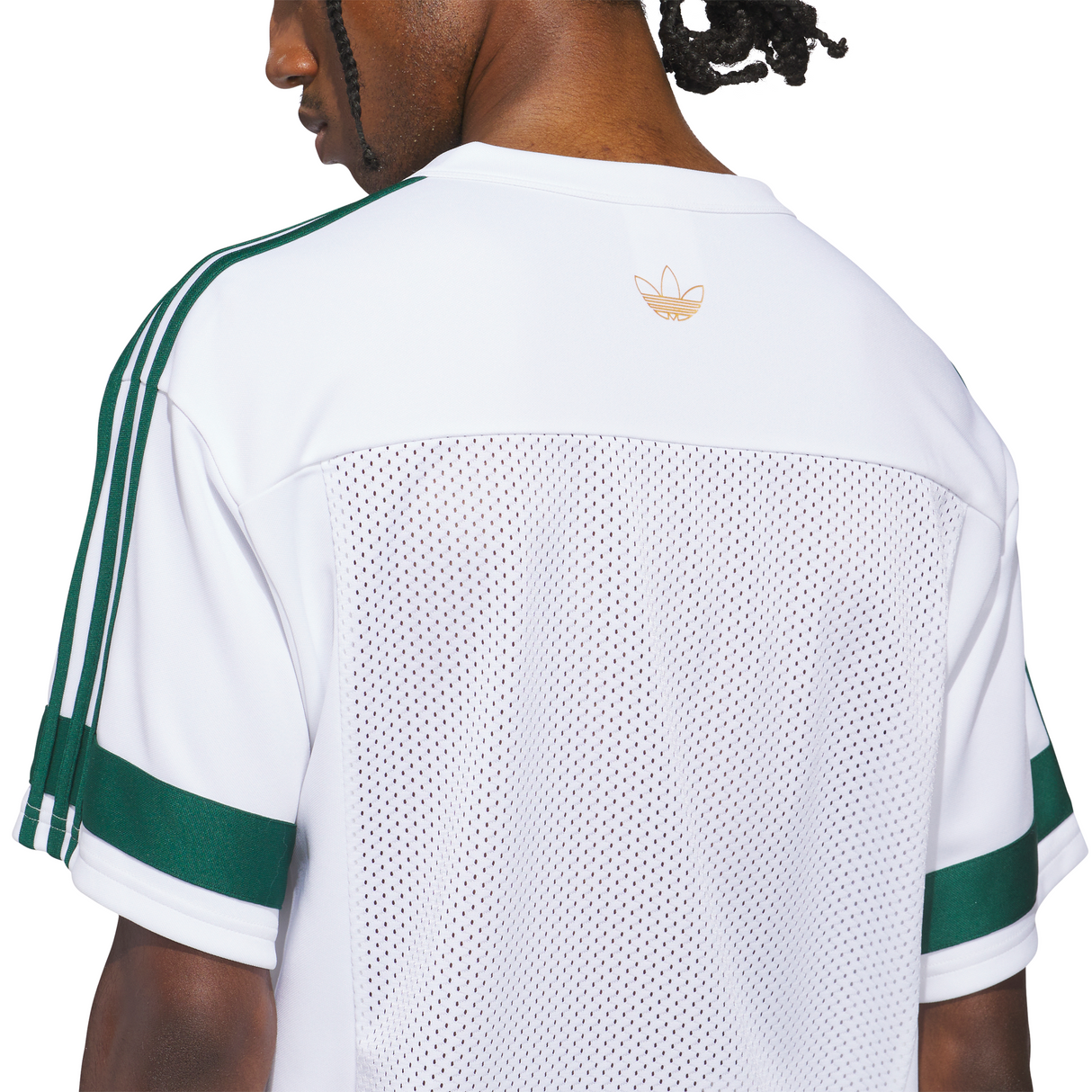 Adidas Skateboarding Tyshawn White/Ice Gold Metallic/Collegiate Green Football Jersey