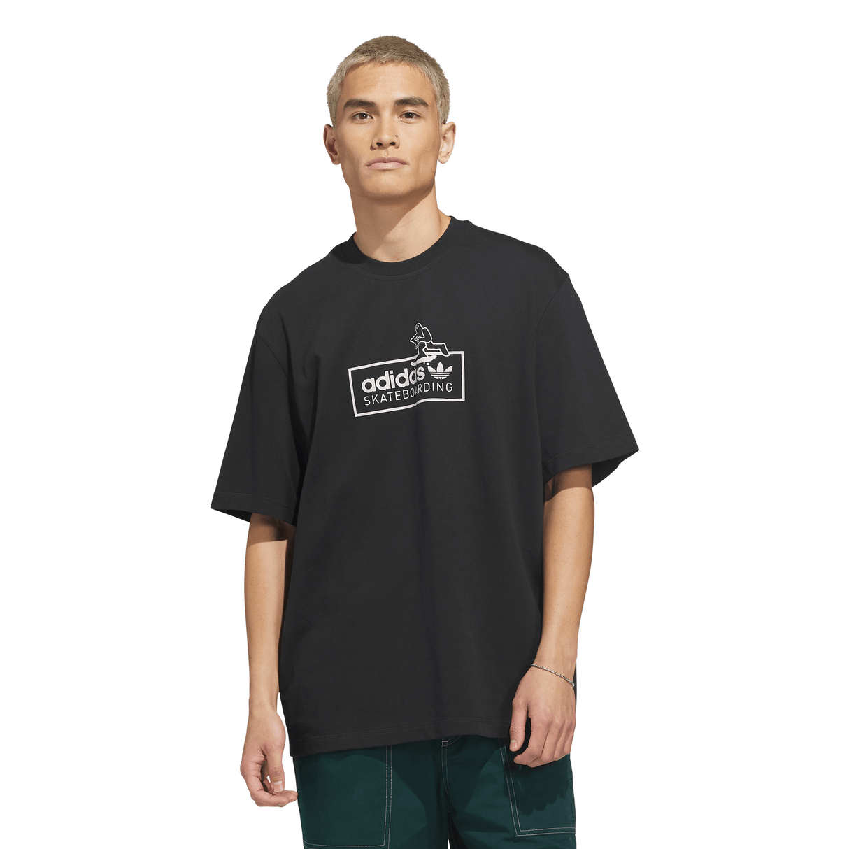 Adidas Skateboarding x Mark Gonzales Black/Ice Purple Logo S/s Shirt