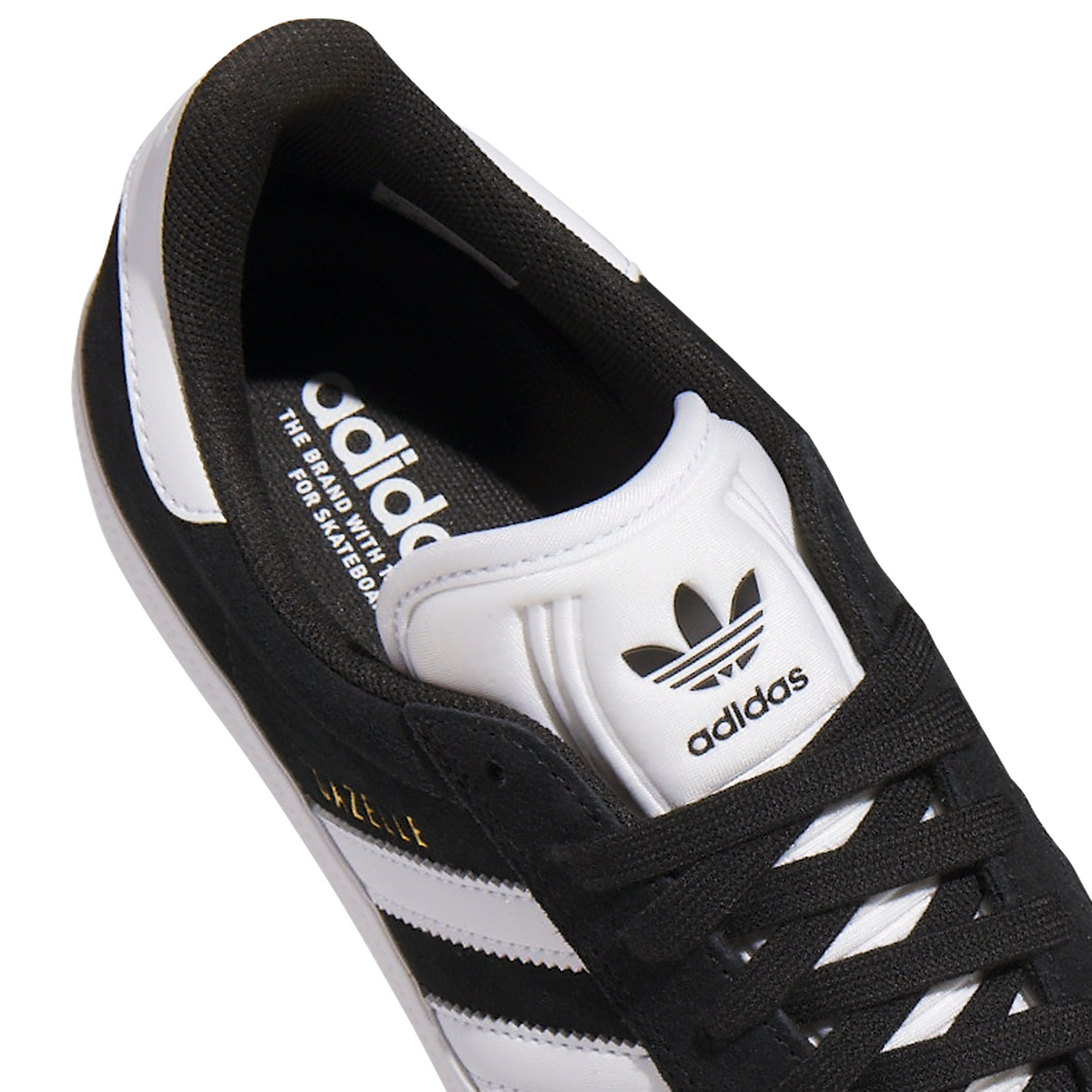 Adidas Gazelle ADV Core Black / Cloud White / Gold Metallic Shoes