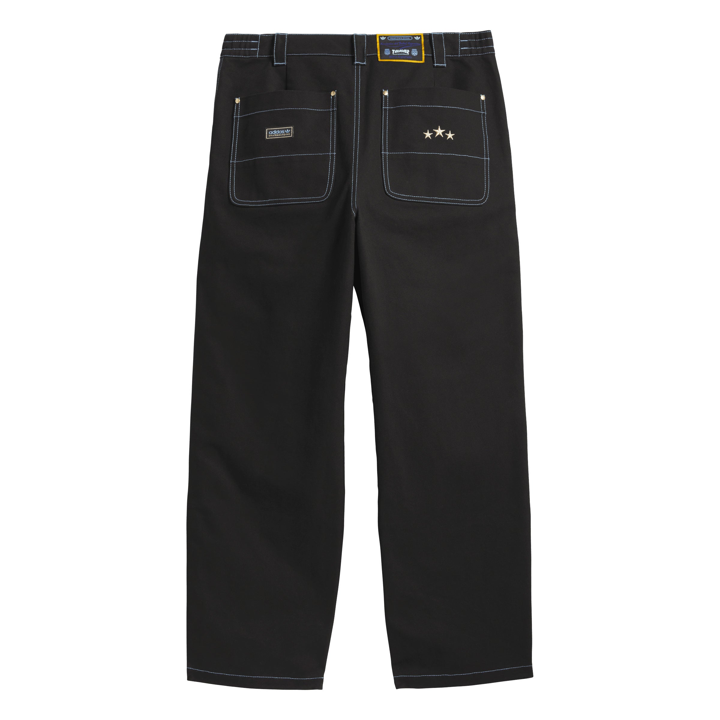 その他 Newsprint Skate Pant Adidas Skateboarding x Thrasher x AFA Black Chino Pants – Long