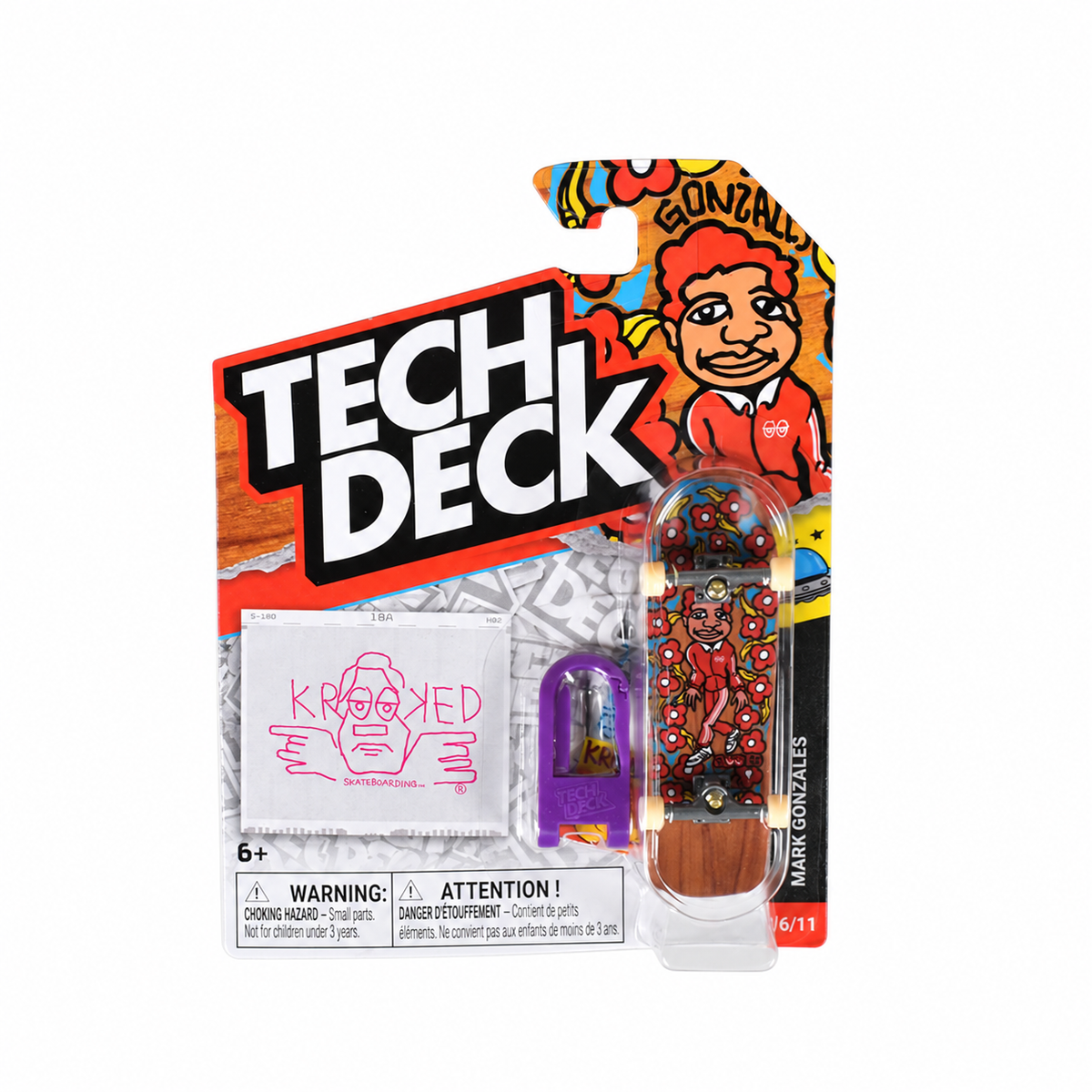 Tech Deck Krooked Gonz Sweatpants Shaped Fingerboard Complete