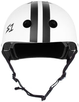 S1 Lifer White Black Stripes Helmet