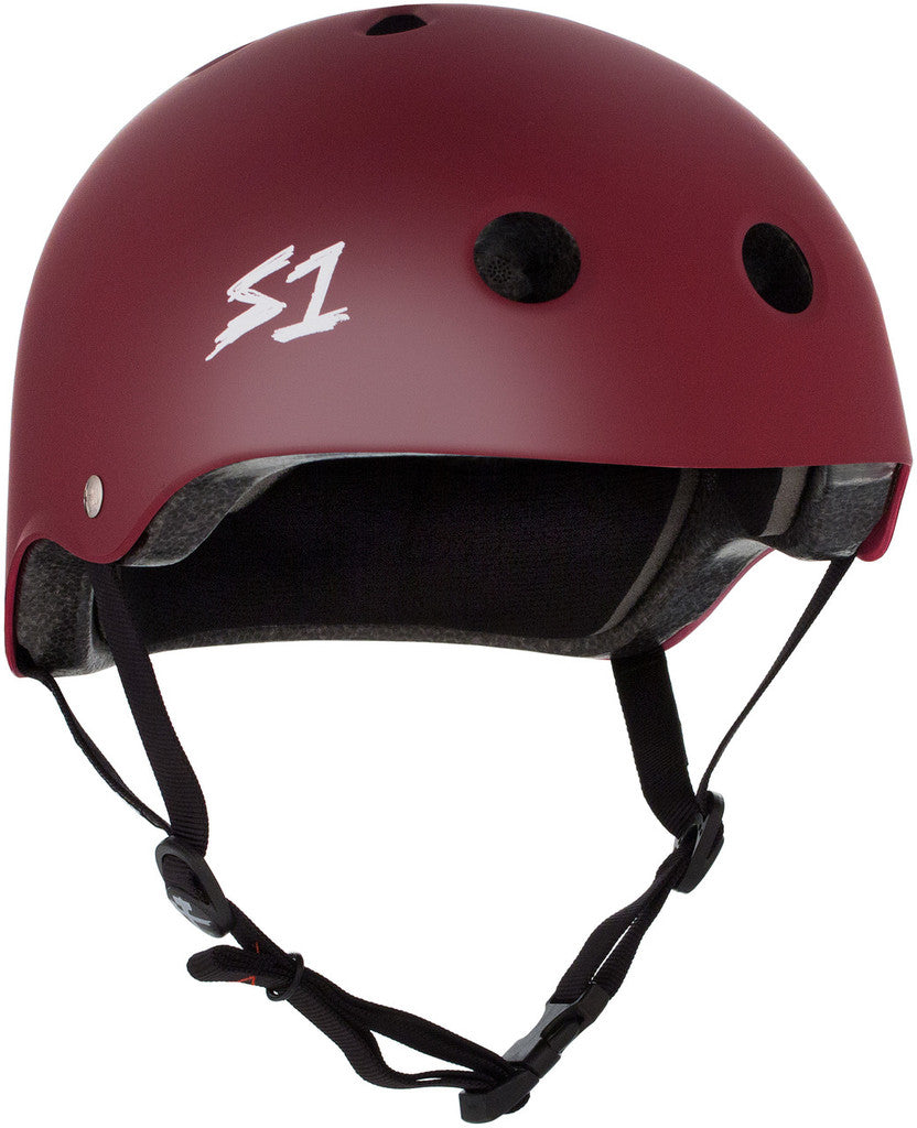 S1 Lifer Maroon Matte Helmet