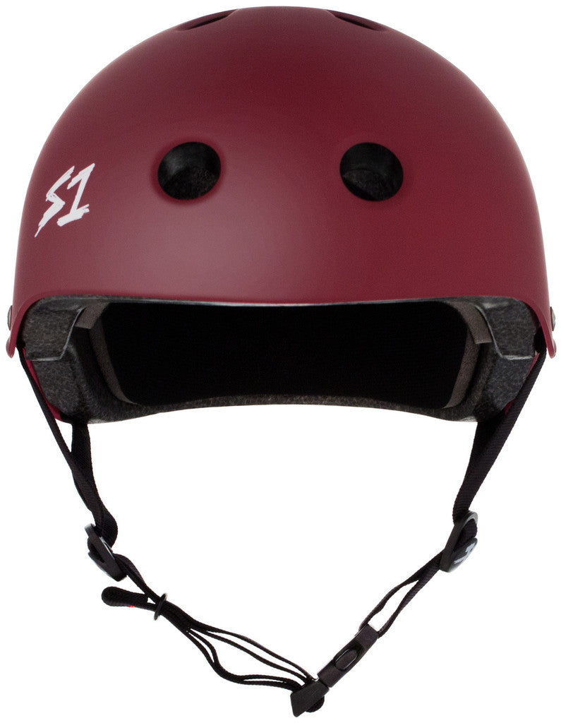 S1 Lifer Maroon Matte Helmet
