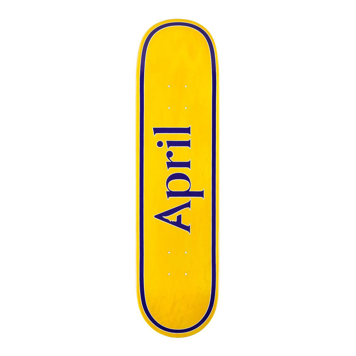 April Og Logo Yellow/Purple Skateboard Deck – Long Beach Skate Co