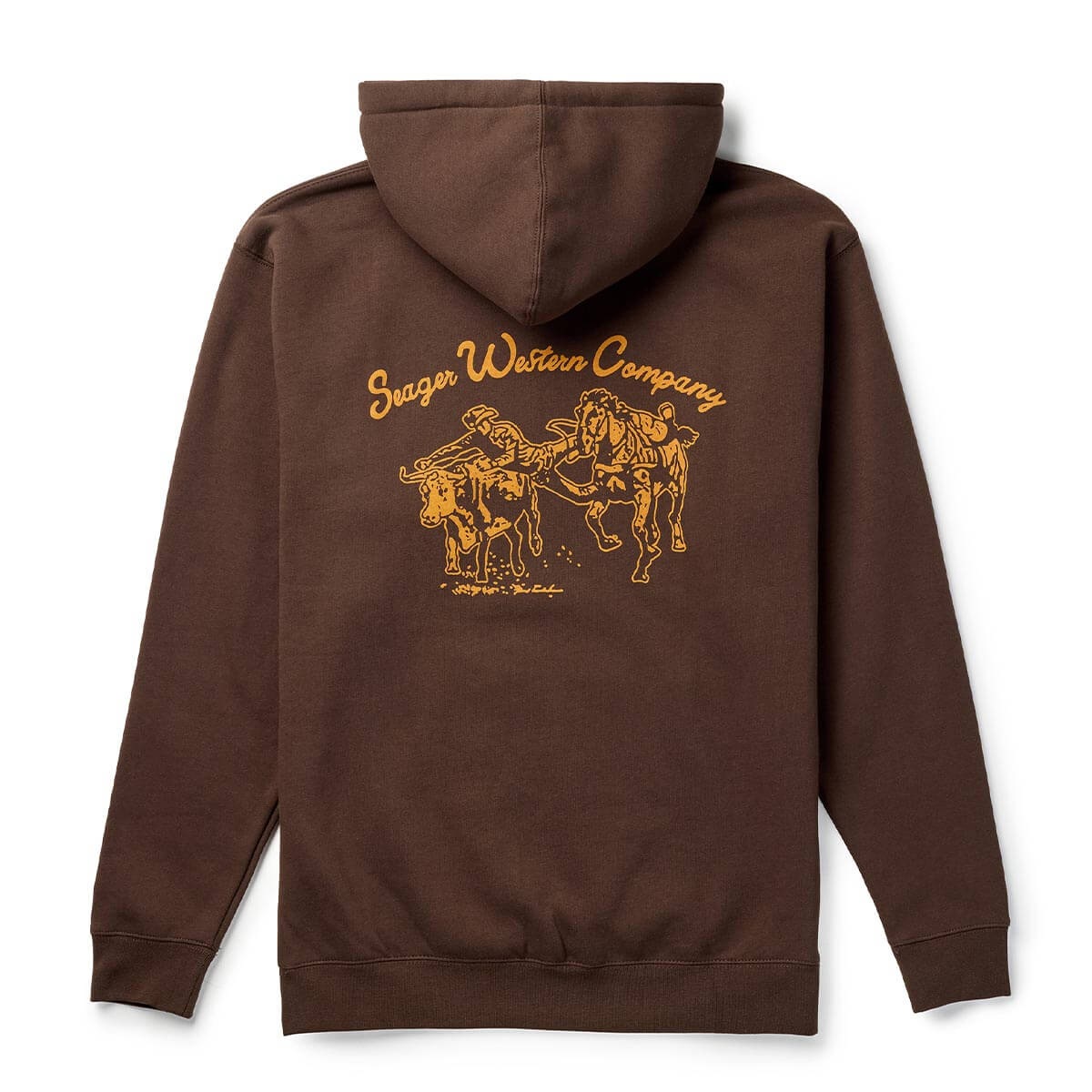 Seager Los Rios Brown Hooded Sweatshirt