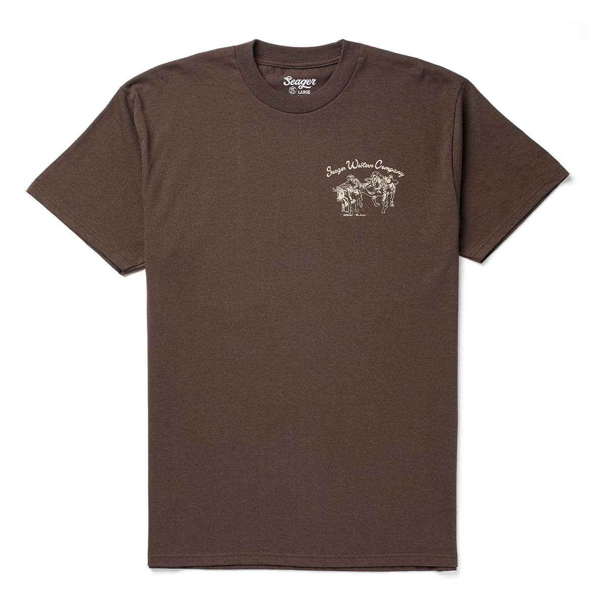 Seager Los Rios Java Brown S/s Shirt