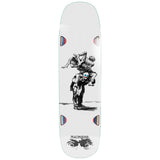 Madness Long Haul R7 White 8.75" Skateboard Deck