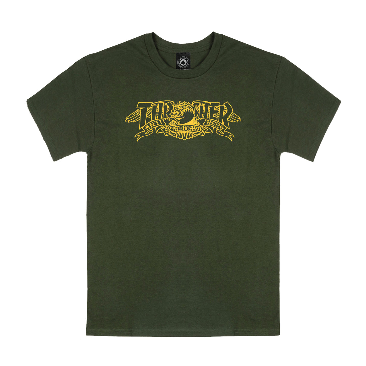 Thrasher x Anti Hero Mag Banner Forest Green S/s Shirt