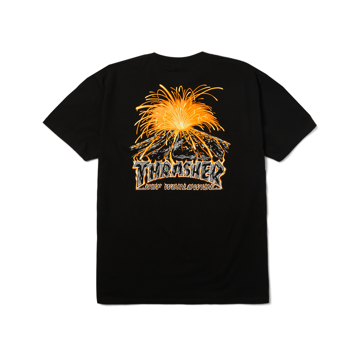Huf X Thrasher Meltdown Black S/s Shirt