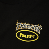 Huf X Thrasher Meltdown Black S/s Shirt