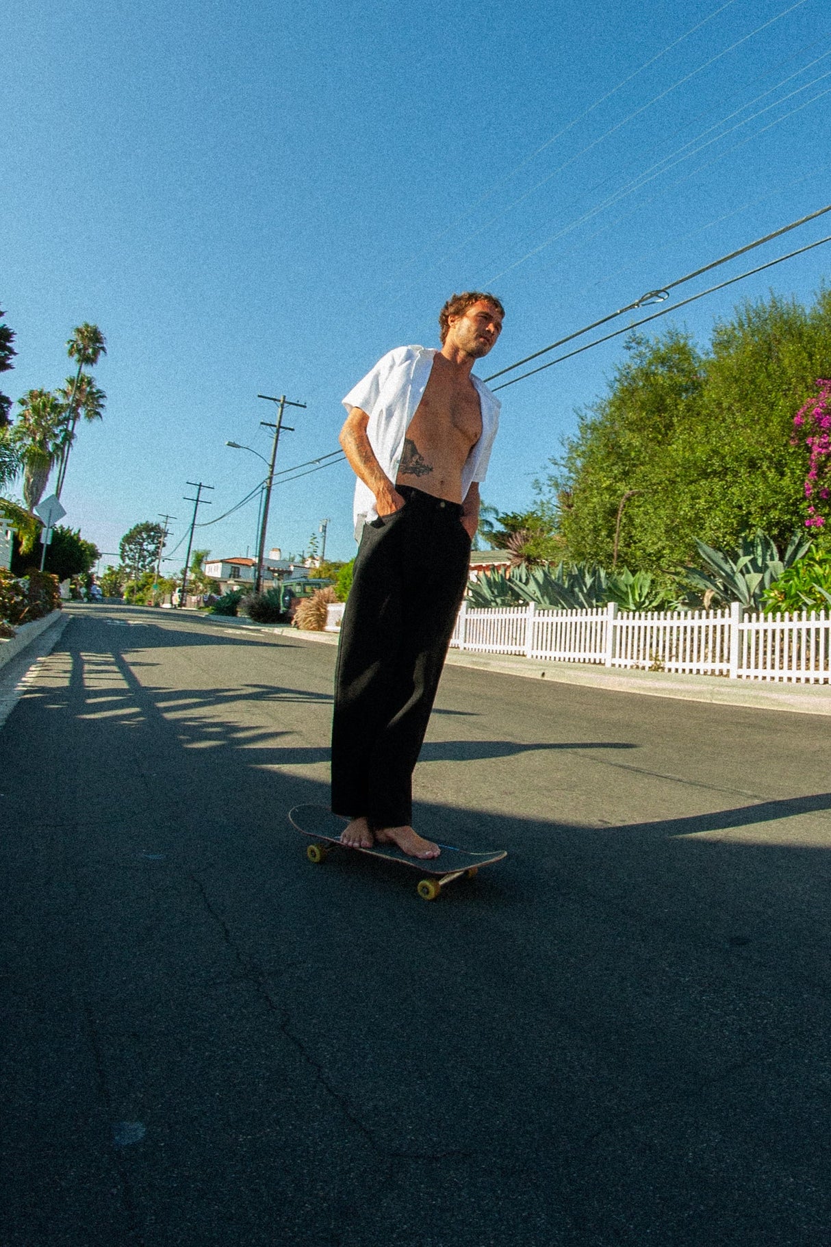 Rusty Baseline Black Relaxed Denim Pants