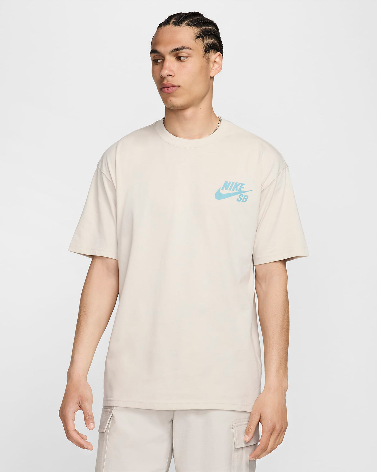 Nike SB Logo Skate Light Orewood Brown S/s Shirt