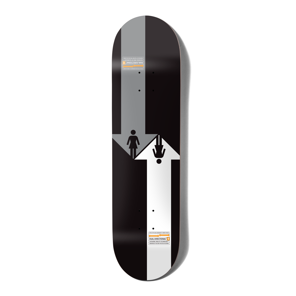 Girl McCrank Dual Directional Skateboard Deck