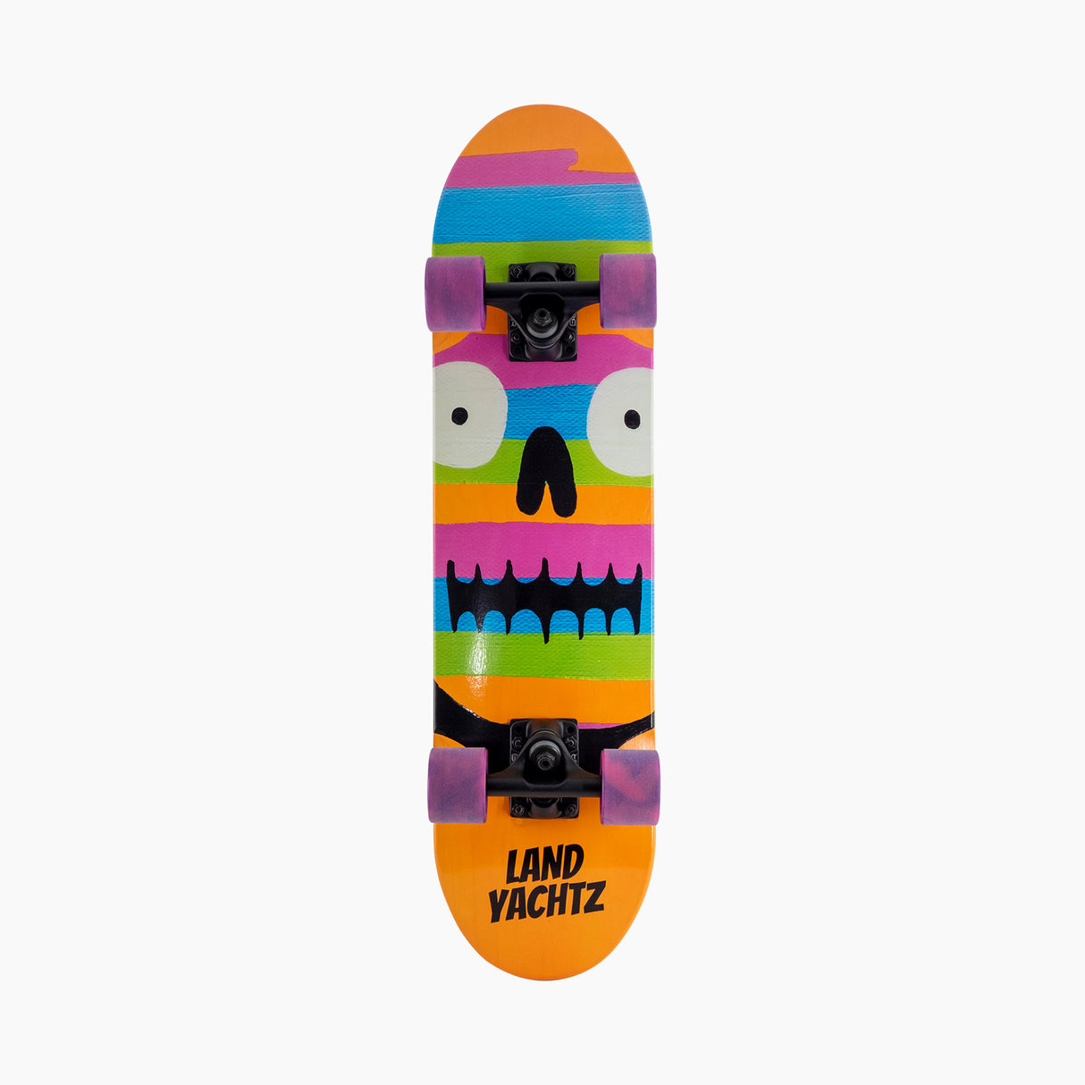 Landyachtz Mighty Mite Rainbow Skull Cruiser Complete Skateboard