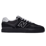 New Balance Numeric 574 Black Grey Shoes (NM574VBB)