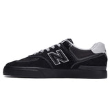 New Balance Numeric 574 Black Grey Shoes (NM574VBB)