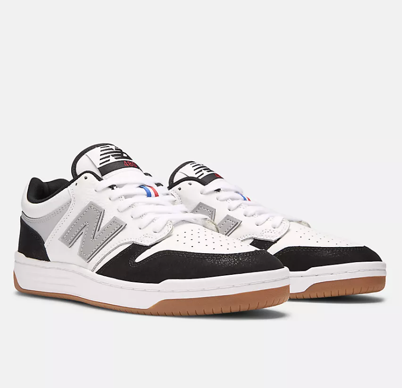 New Balance Numeric 480 Kawhi Leonard White Black Gum Shoes – Long