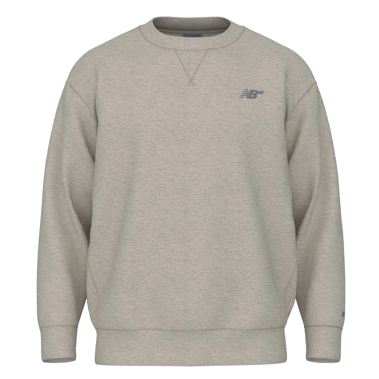 New Balance Numeric Oatmeal Heather French Terry Crewneck Sweatshirt