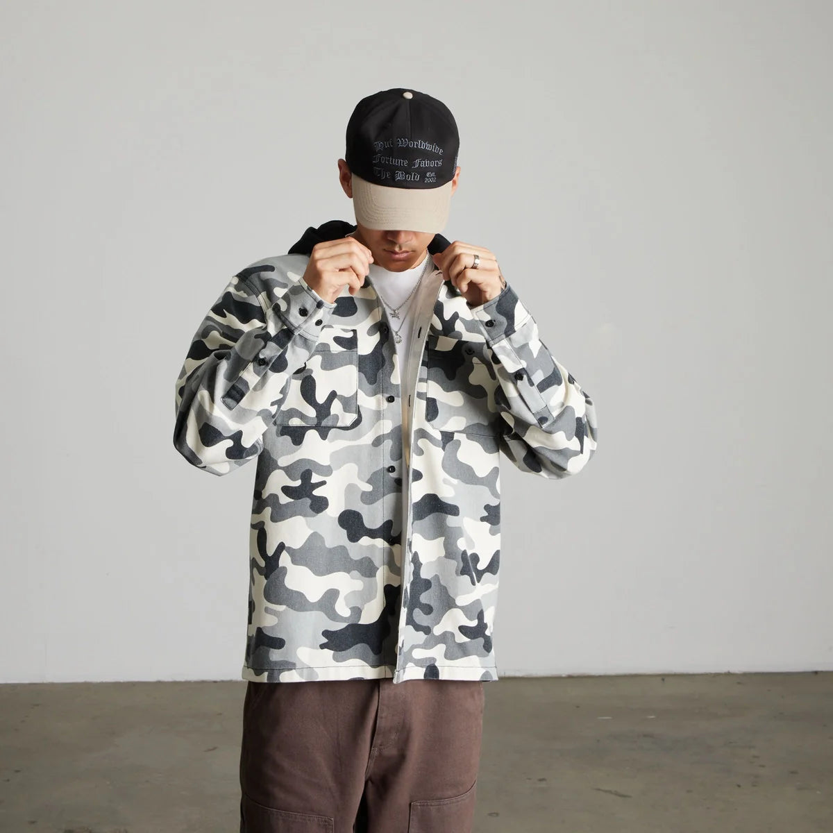 HUF Olympia Camo Hooded Overshirt