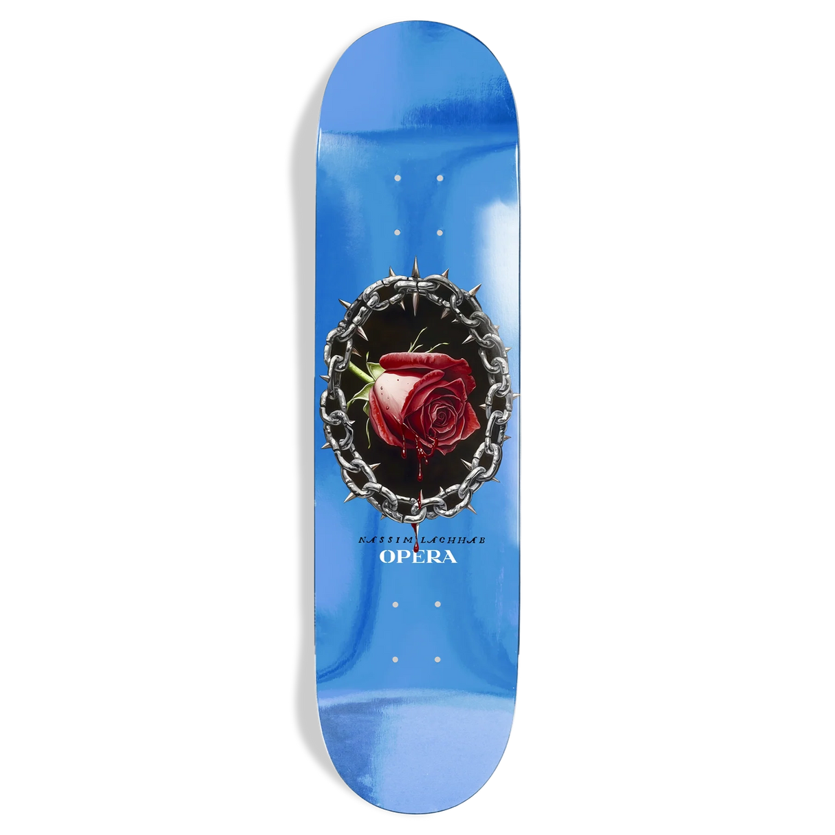 Opera Nassim Blood Rose Blue Foil EX7 8.0" Skateboard Deck