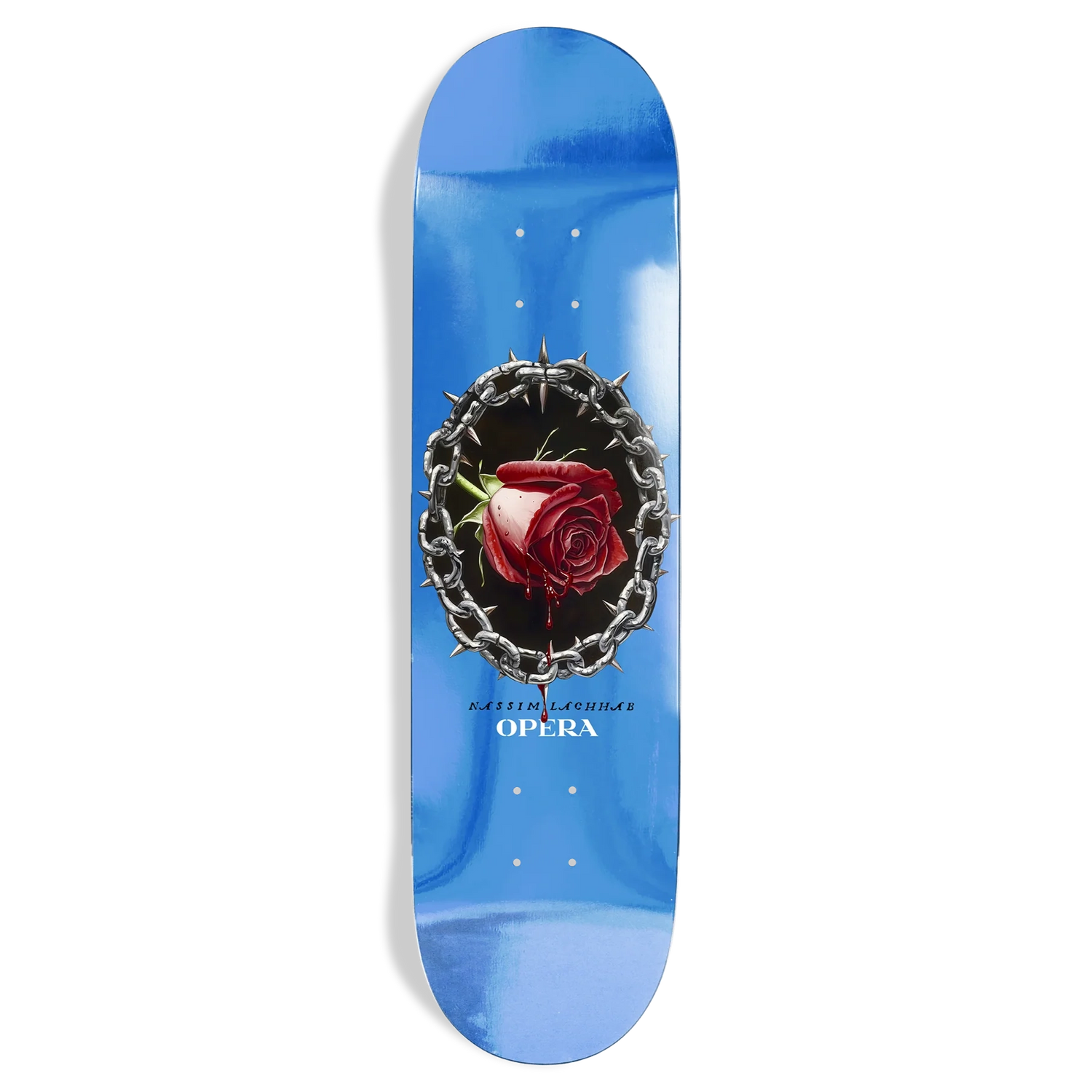 Opera Nassim Blood Rose Blue Foil EX7 8.0" Skateboard Deck
