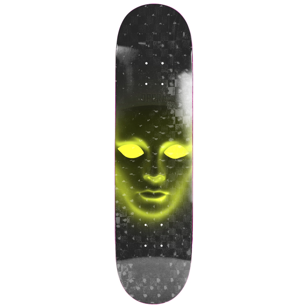 Opera Face EX7 Black Holographic 8" Skateboard Deck