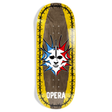 Opera Fatties Torn Spike Brown/Yellow 12" Skateboard Deck