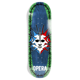 Opera Fatties Torn Spike Blue/Green 10" Skateboard Deck