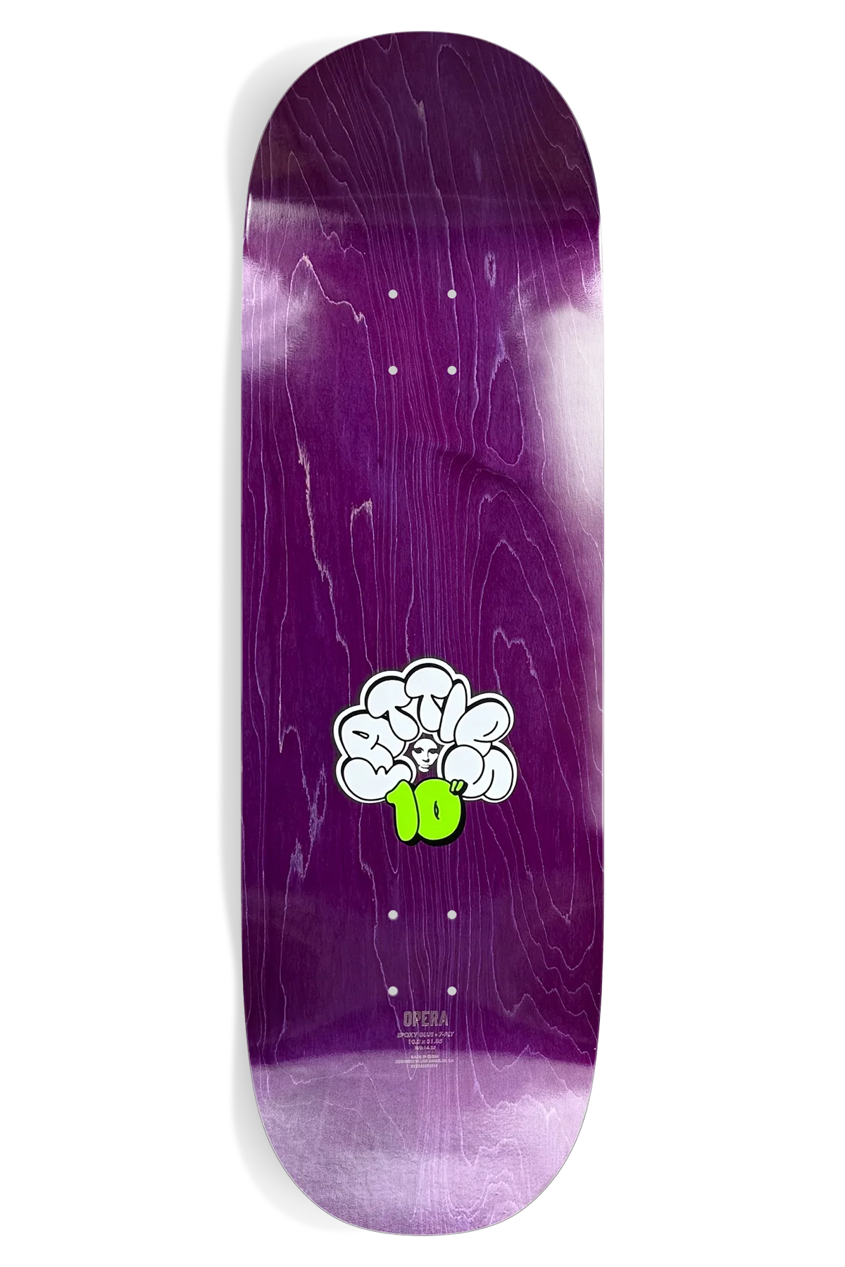 Opera Fatties Torn Spike Blue/Green 10" Skateboard Deck