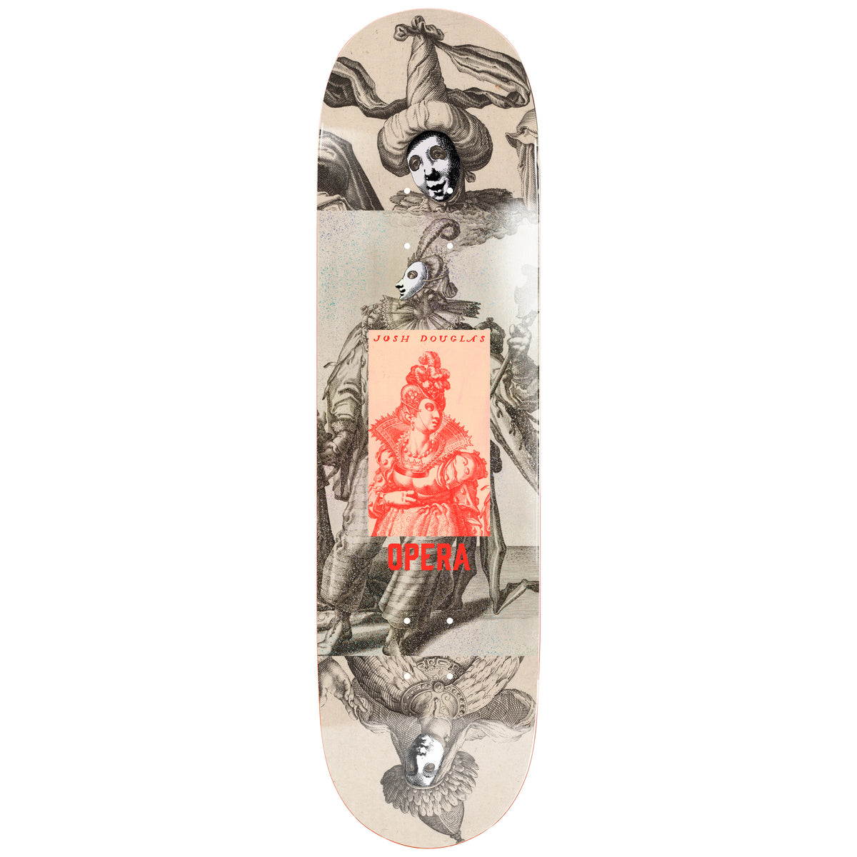 Opera Douglas Victorian EX7 Natural/Red 8.25" Skateboard Deck