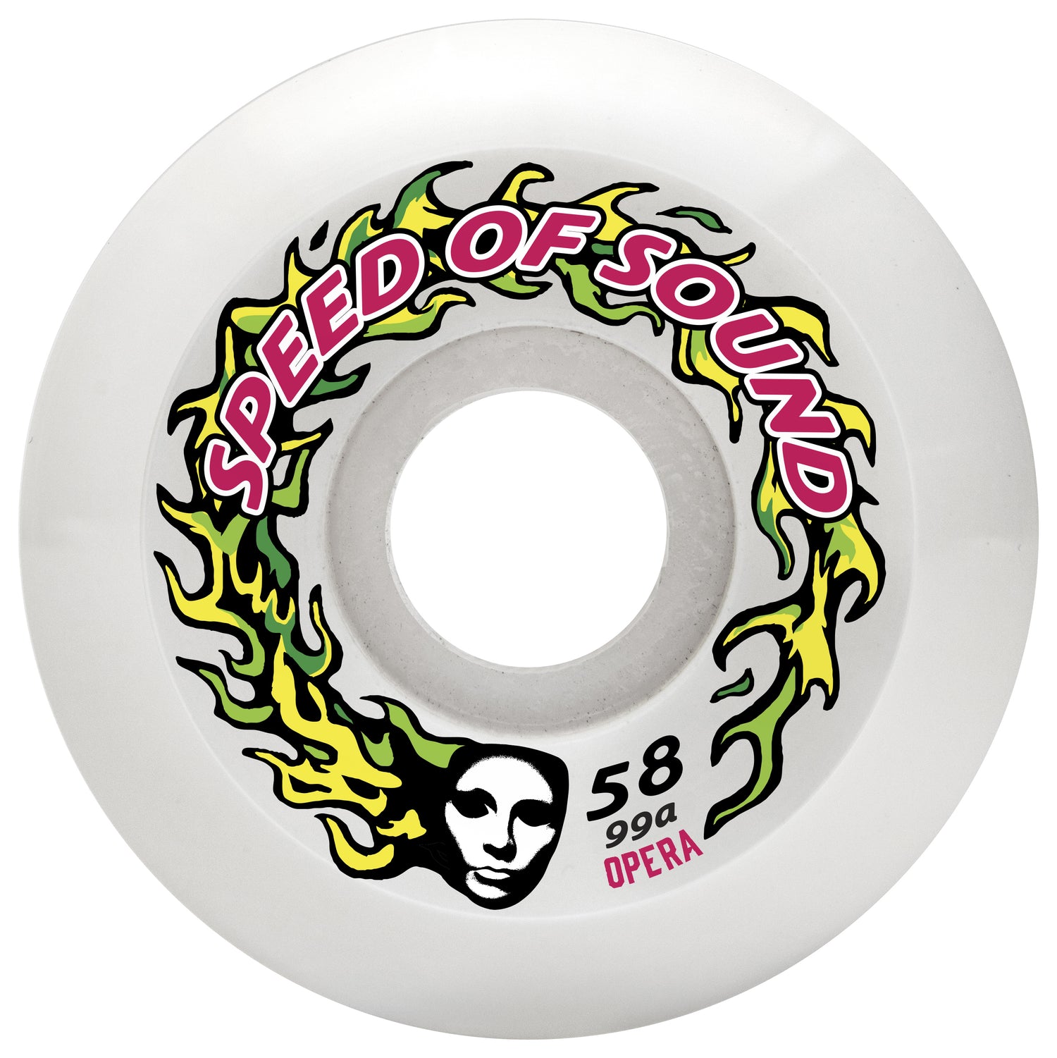 Opera SOS Fire Mask 99a 58mm Hardline Conical Skateboard Wheels