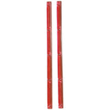 Opera Red Clear Skateboard (Set of 2) Rails