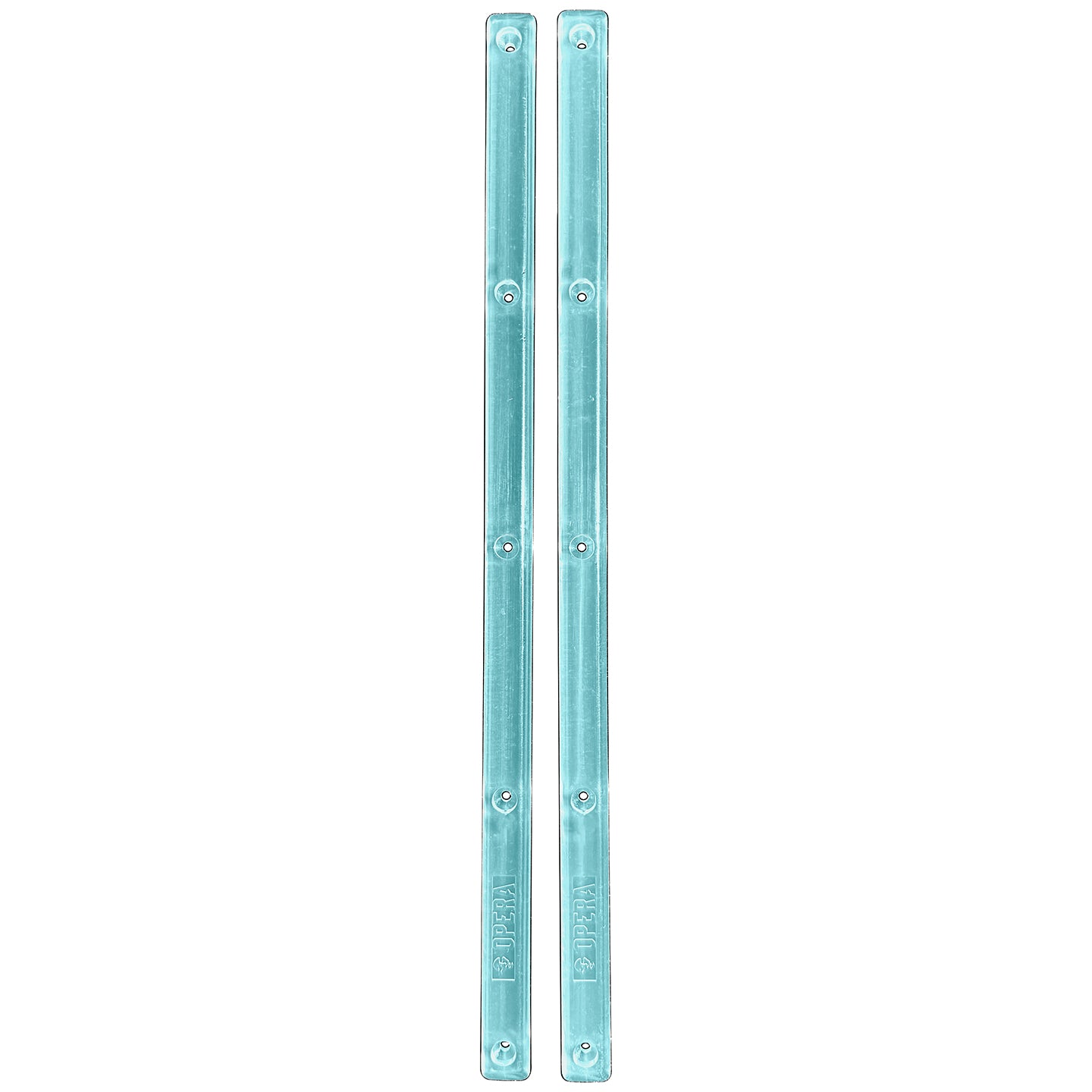 Opera Ice Blue Clear Skateboard (Set of 2) Rails