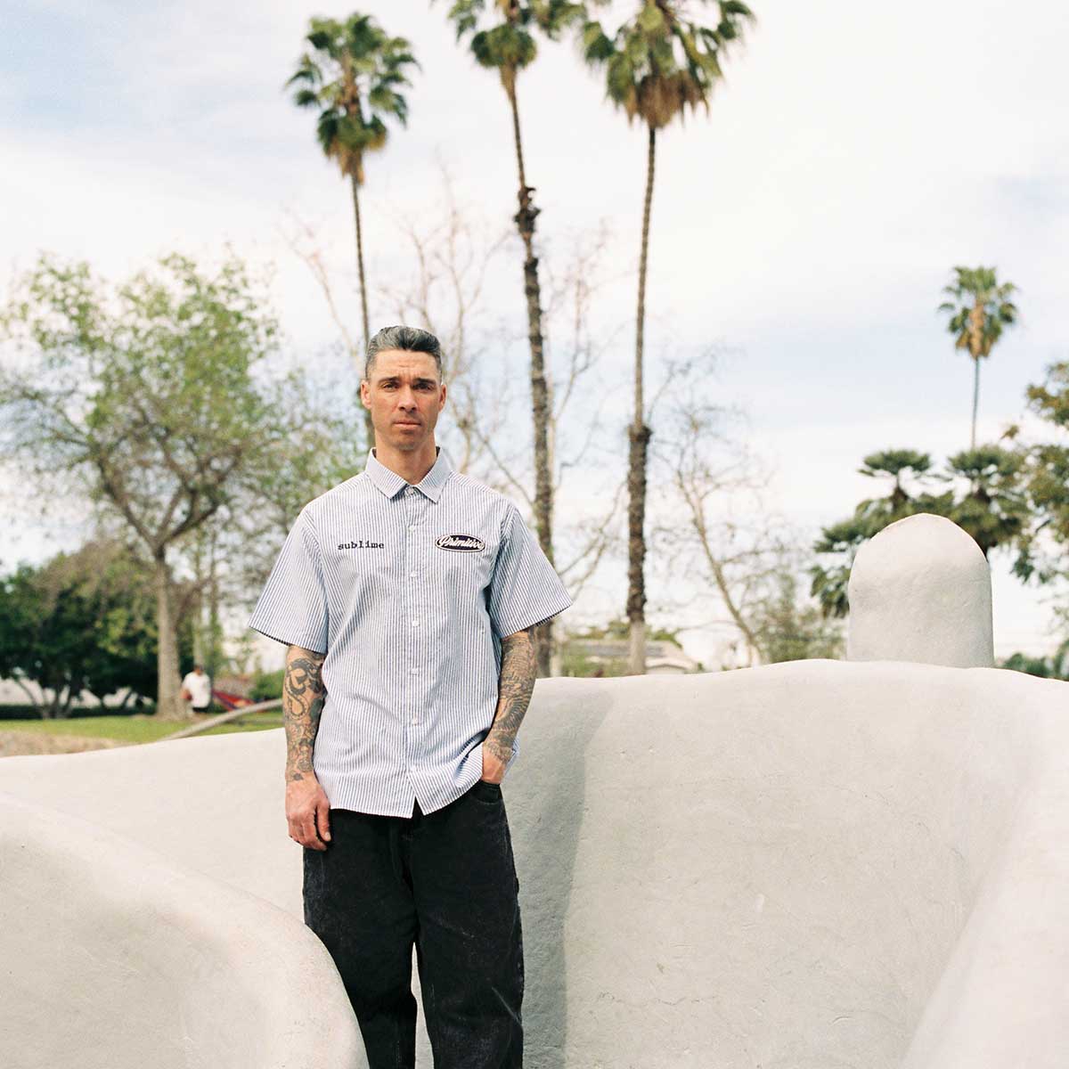 Primitive x Sublime Day Shift Blue Woven Shirt