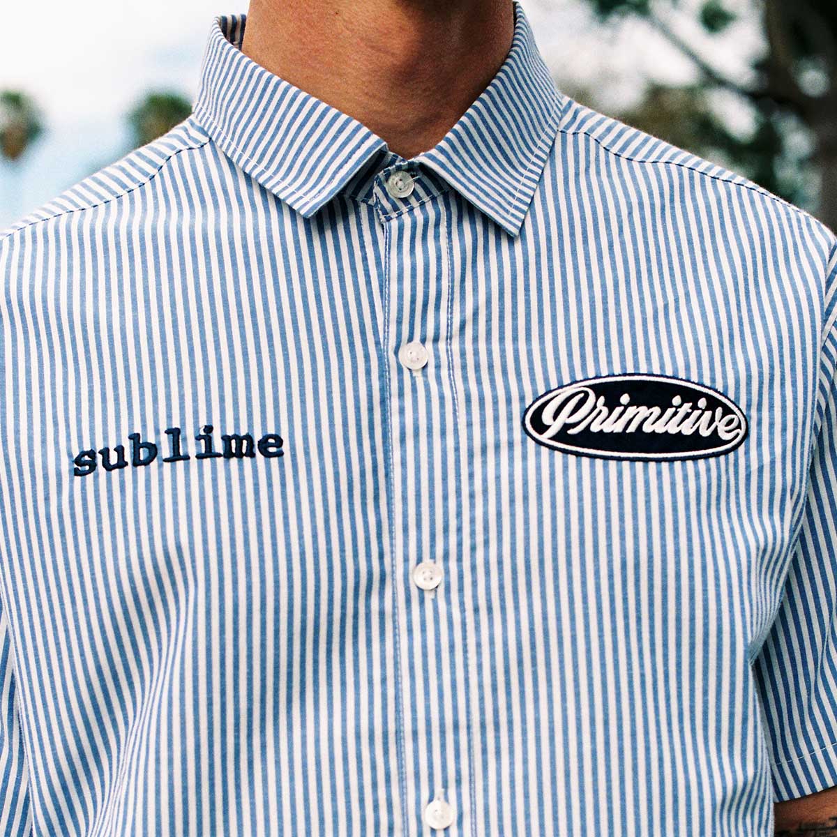 Primitive x Sublime Day Shift Blue Woven Shirt