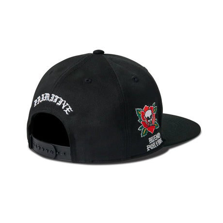 Primitive Por Vida Black Snapback Hat