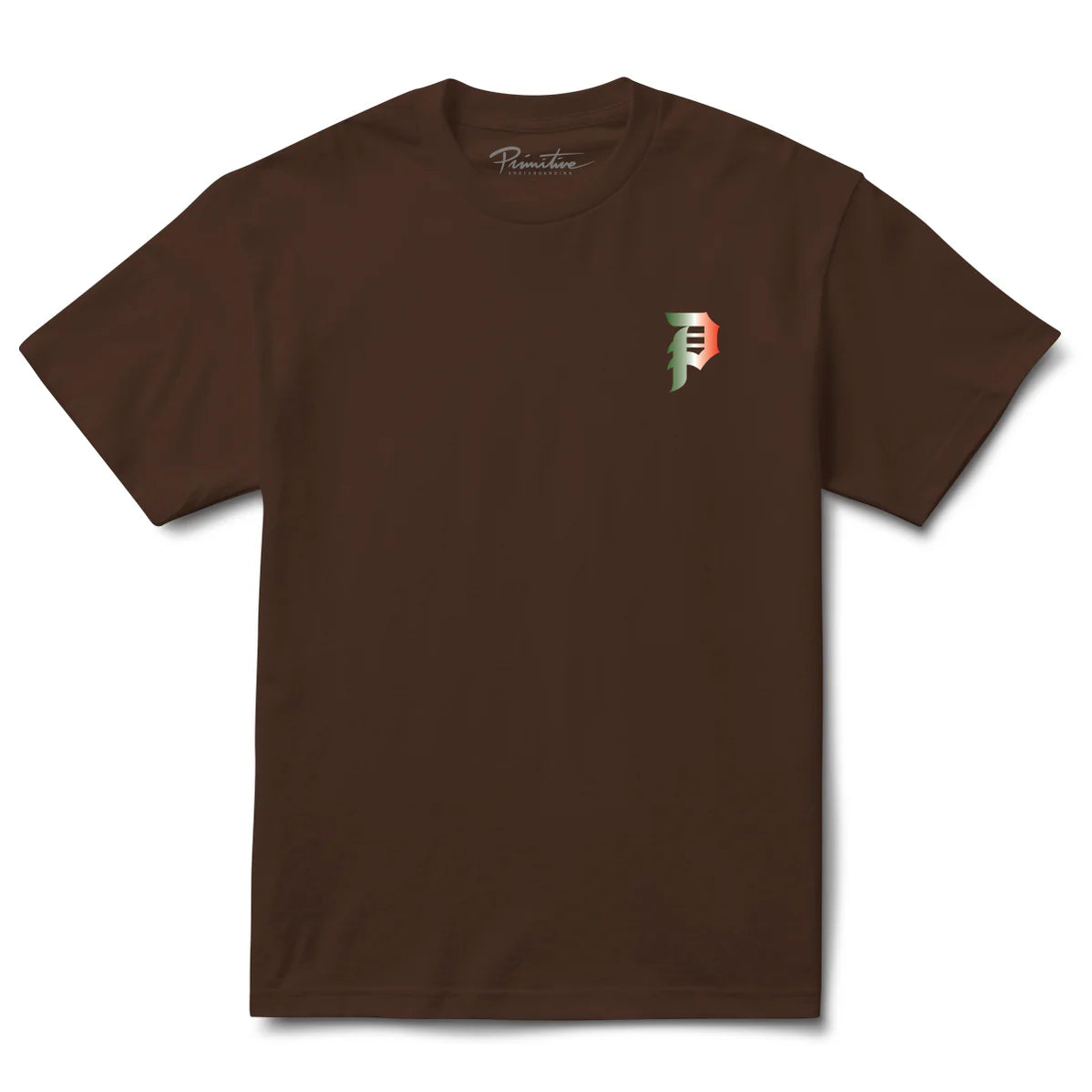 Primitive Por Vida Brown Heavyweight Tee S/s Shirt