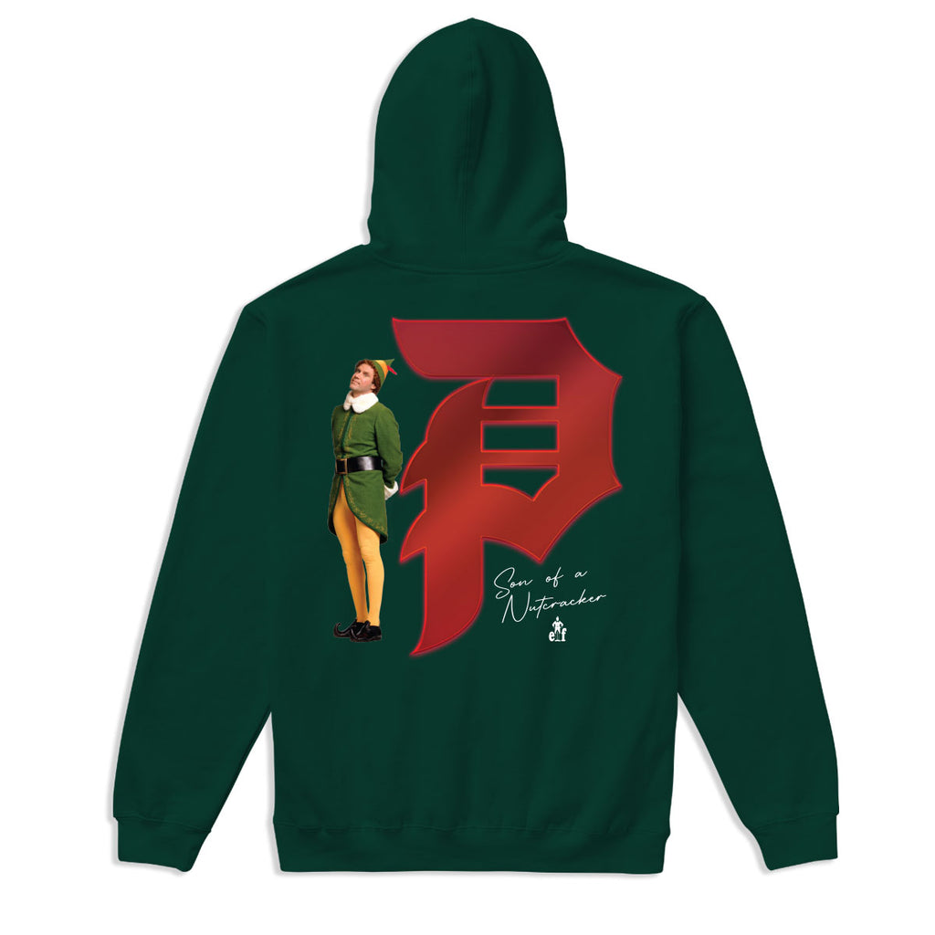 Primitive x Elf Movie Jolly Forest Green Hooded Sweatshirt