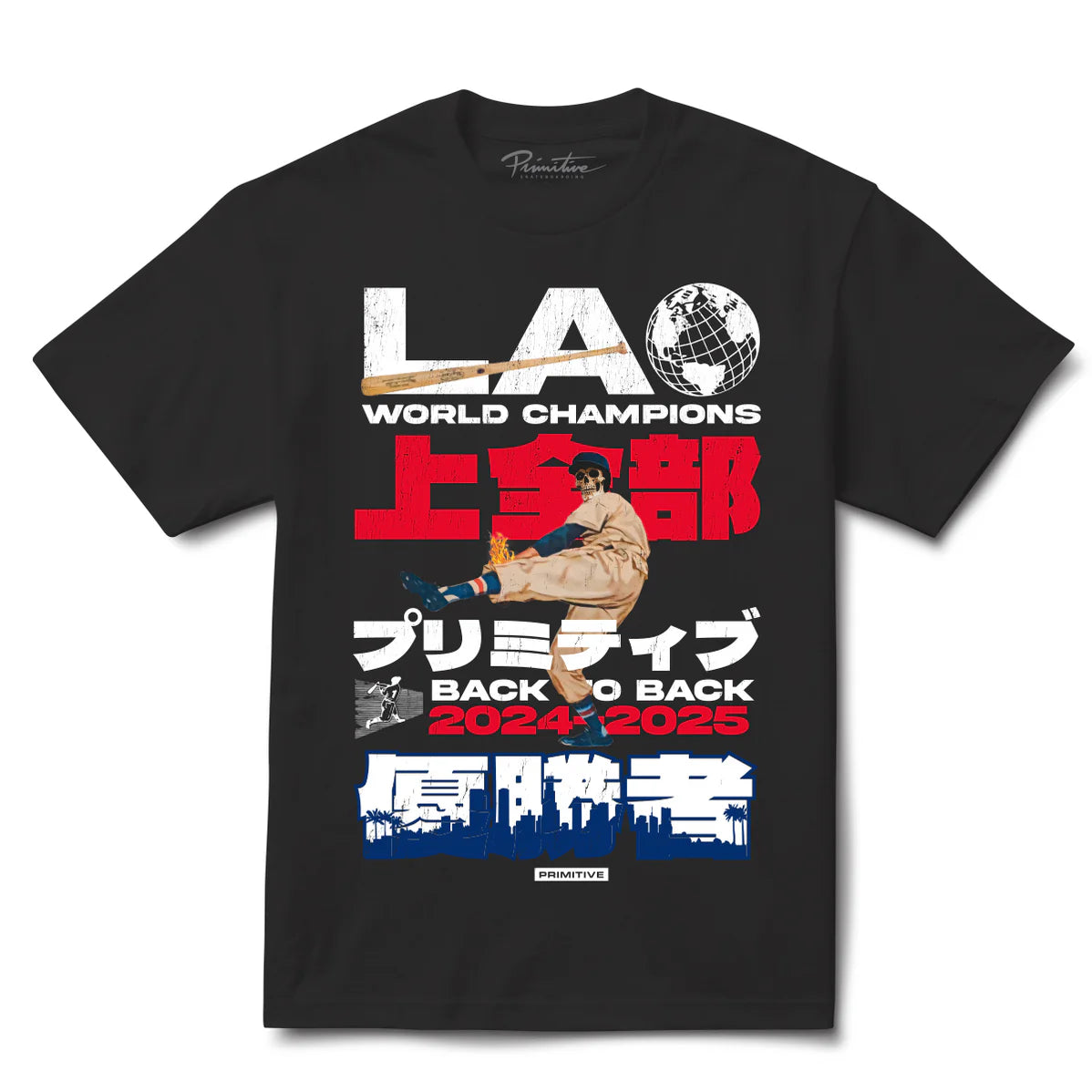 Primitive Last Pitch Heavyweight Black S/s Shirt