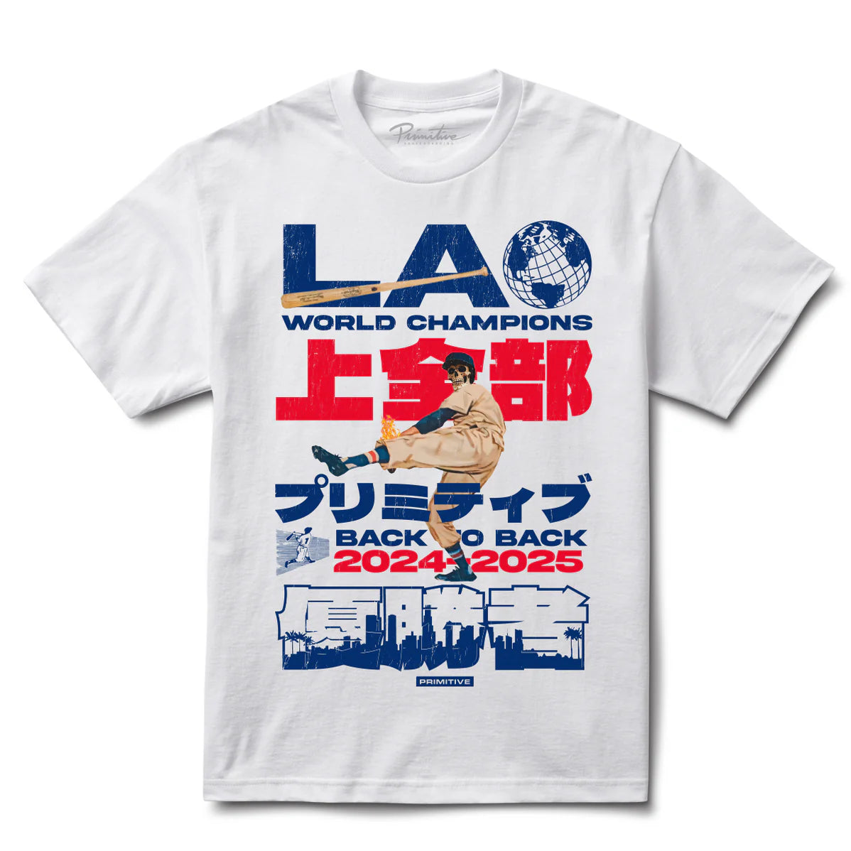 Primitive Last Pitch Heavyweight White S/s Shirt