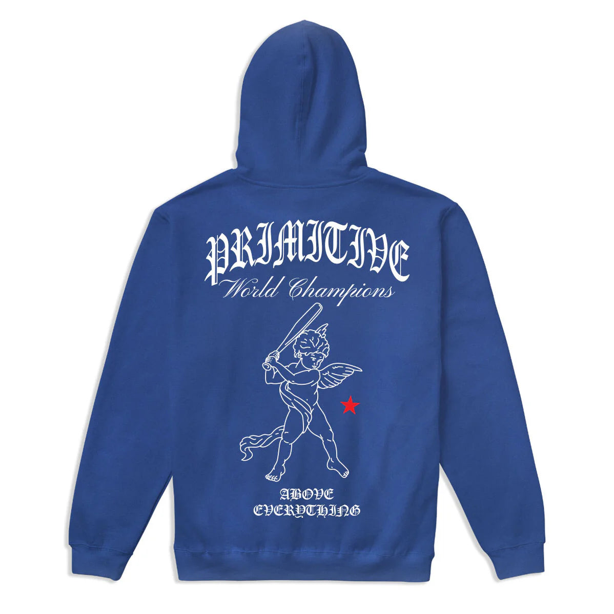 Primitive Loyalty Washed Royal Blue Hooded Sweatshirt