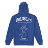 Primitive Loyalty Washed Royal Blue Hooded Sweatshirt