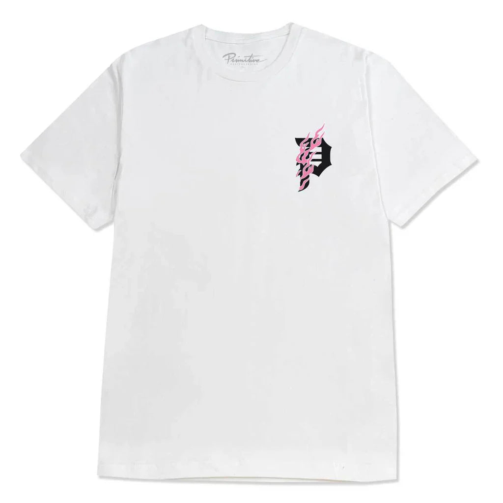 Primitive Honor White Heavyweight S/s Shirt