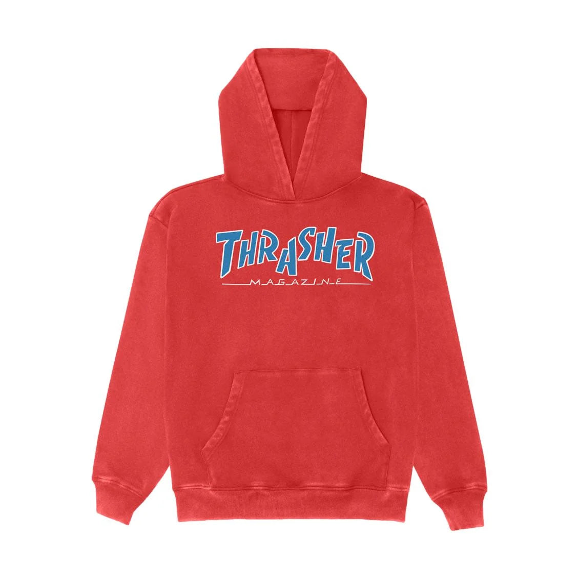 Thrasher Parra Mag Red Vintage Heavyweight Hooded Sweatshirt