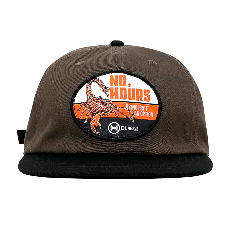 No Hours Pest Control Black/Brown Strapback Hat