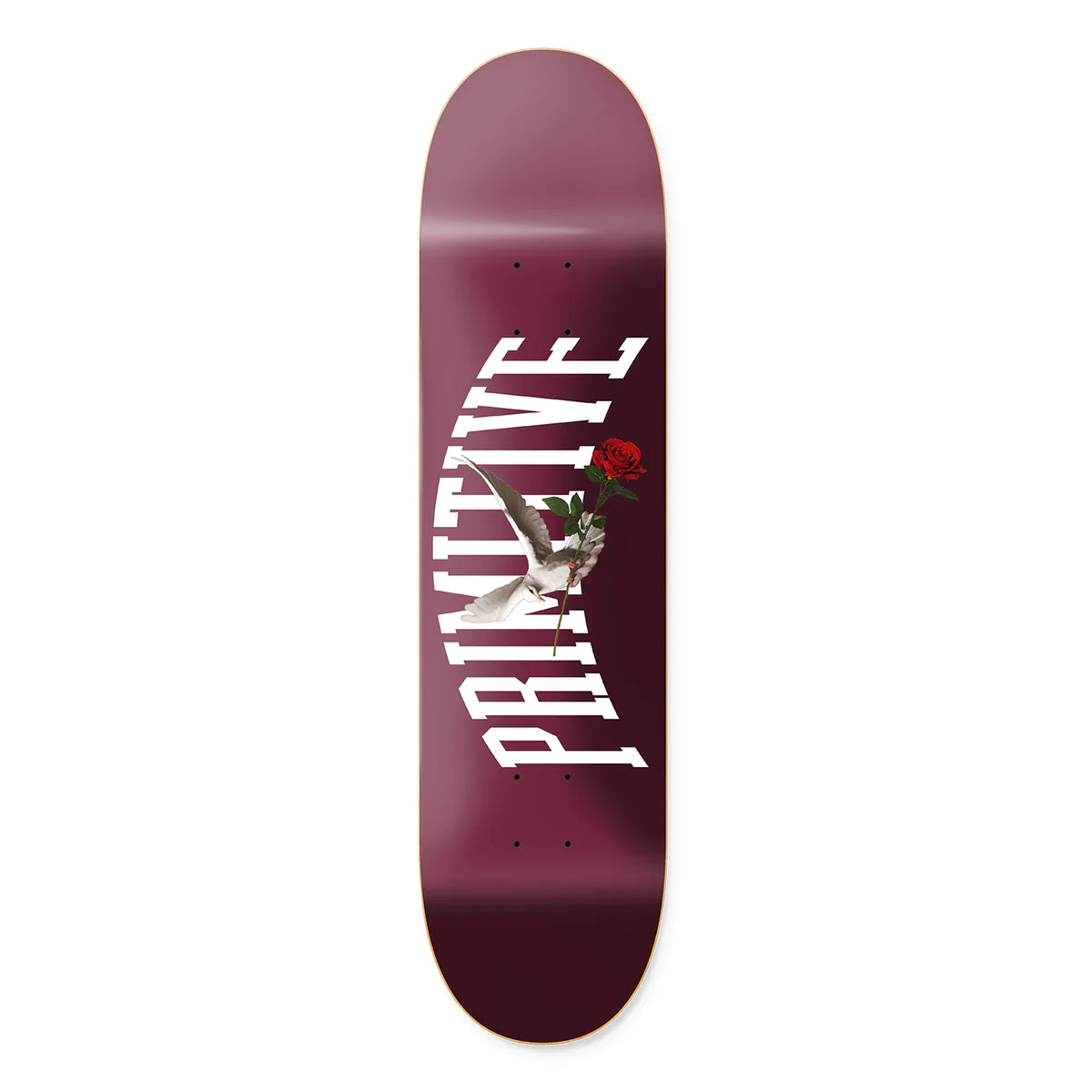 Primitive Messenger Burgundy 7.75" Skateboard Deck