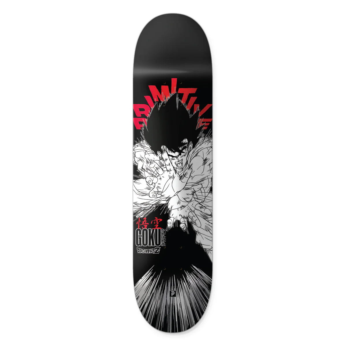 Primitive x DragonBall Z Goku Energy Black 8.25" Skateboard Deck